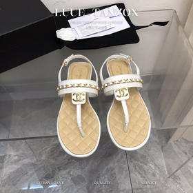 香奶奶 23ss春夏新品 经典系列链条T字凉鞋?