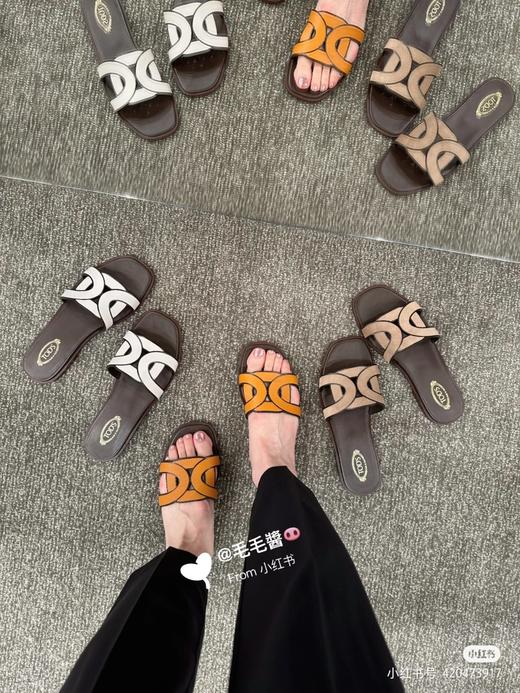 T*D'S Sandals in Leather 套脚 时尚凉拖 女款 2023新款春夏猪鼻子拖鞋 商品图2