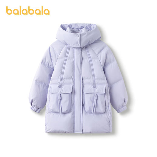 巴拉巴拉女童羽绒服冬季童装中大童加厚外套连帽保暖甜美韩版时尚 商品图4
