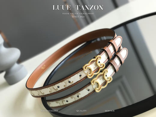 凯旋门镂空扣腰带 原厂面料 意大利进口小牛皮 商品图1