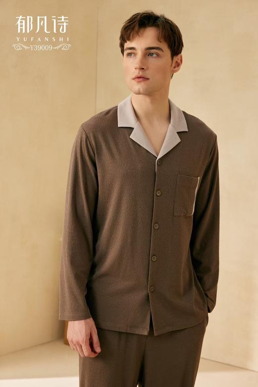 郁凡诗男款家居睡衣上下套Y39009 商品图0