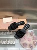 miui*2023ss春夏新款平底皱小羊皮凉鞋拖鞋 商品缩略图5