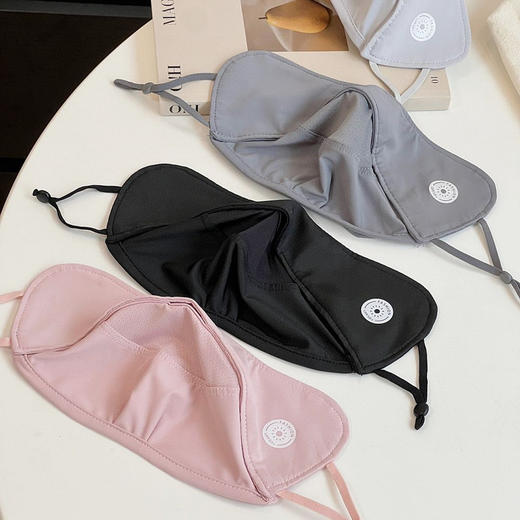 「柔软丝滑！冰凉防晒」运动户外防晒面罩 夏季防晒护脸口罩遮阳罩防灰尘冰感口罩配饰 商品图3