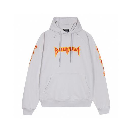 BALENCI*GA 巴黎 裂印泼墨连帽卫衣（Y*BG） 商品图0