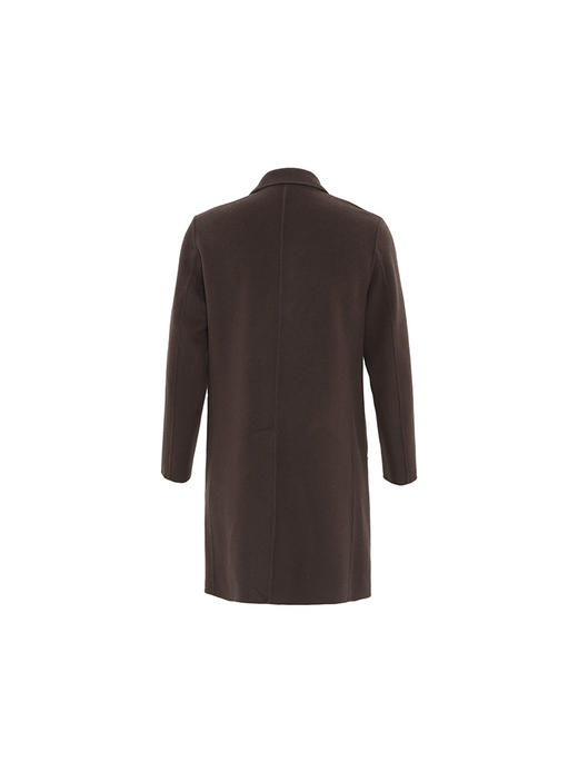 callisto咖啡色绵羊毛毛呢大衣 商品图1