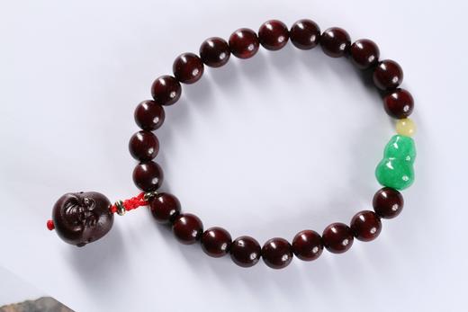 XYZT0332°平安欢喜|紫檀佛像手串（宝宝款） 商品图0