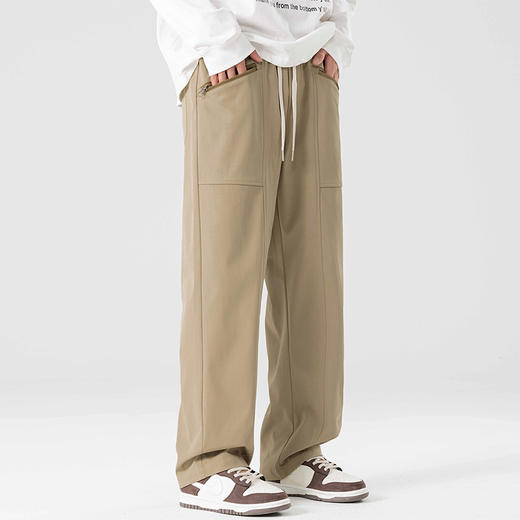 【新款DSL】大依优型大码男装直筒休闲运动裤加肥加大男裤潮流韩版卫裤 商品图0