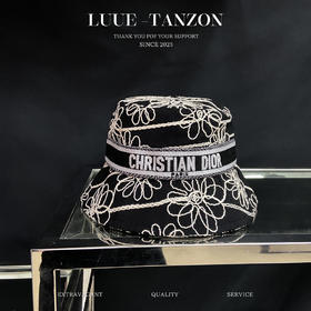 迪家 23ss新款绣花渔夫帽