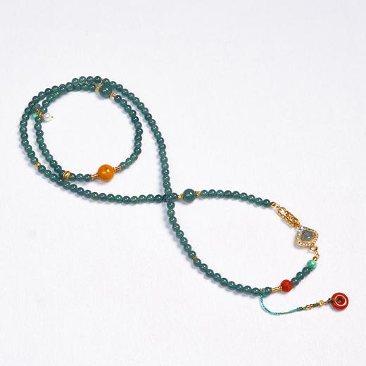 玉美人菲菲HZ#S925翡翠项链-圆珠约6mm 商品图0