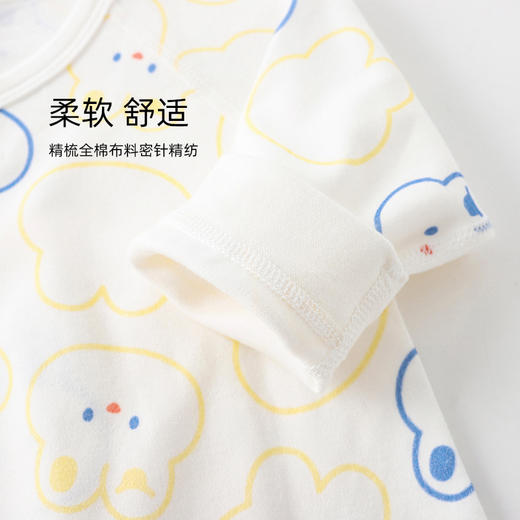 【新生儿全棉舒柔蝴蝶衣】春秋宝宝连体衣纯棉a类衣服宝宝和尚服系带婴儿哈衣 商品图2