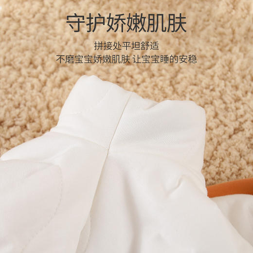 【婴幼儿秋冬夹棉加厚分腿睡袋】长袖新生宝宝多功能睡衣四季用防踢被 商品图3