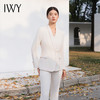 IWY/长款白色职业西装套裤秋冬季国风高端时尚通勤干练西服两件套C14267+P34267 商品缩略图1