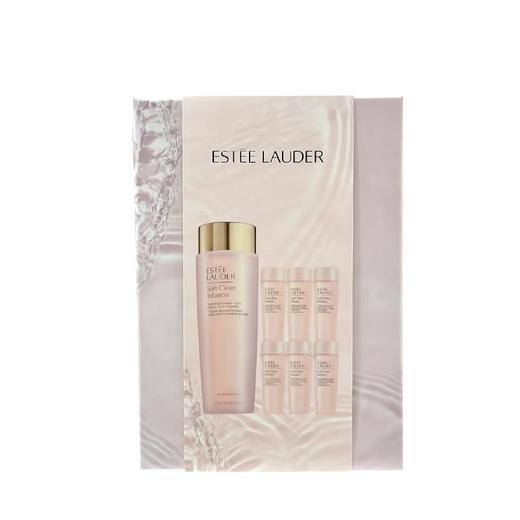 雅诗兰黛保湿莹润柔肤水套装（雅诗兰黛粉水400ml正装+50ml*6小样） 商品图1