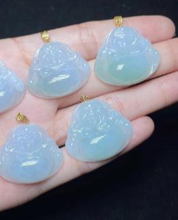 玉美人菲菲HZ/18K翡翠佛公吊坠约27*23mm/多样性发一 商品图0