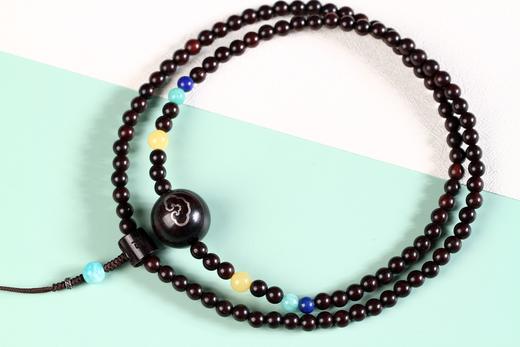 XYZT0104°守候/六字箴言小叶紫檀手串 商品图2