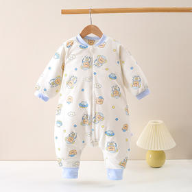 【云感保暖 舒适亲肤】婴幼儿分腿睡袋秋冬夹棉加厚长袖新生宝宝多功能睡衣四季用防踢被