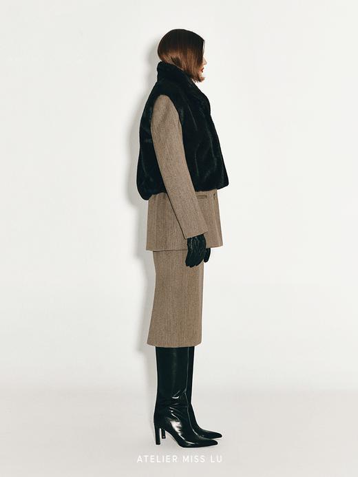 【可可泰迪】复古百搭仿皮草造型马甲 商品图3