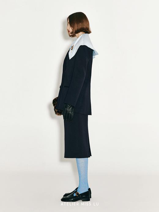 【塞壬之歌】双排扣复古廓形绵羊毛西装外套 商品图1