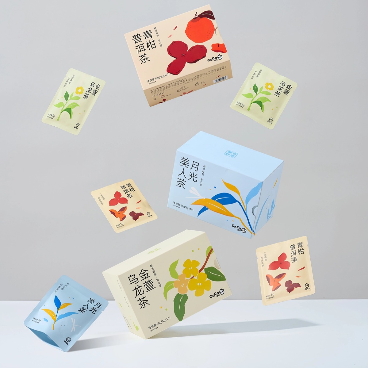 CoCo都可 匠心茶系列- 月光美人&青柑普洱茶&金萱乌龙茶（10袋装）