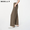 NEELLY纳俪2024秋季商场同款通勤风休闲裤女西裤新款高腰阔腿长裤N24082H01122 商品缩略图0