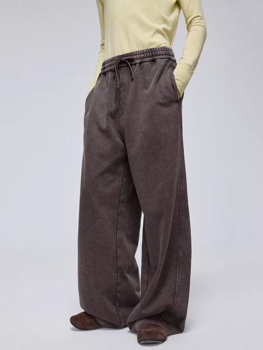 Simple Project/K24159/弧形洗褪卫裤 商品图0