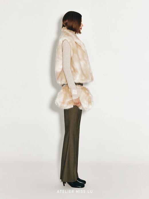 【温暖金毛】温柔冬日仿皮草造型马甲 商品图3