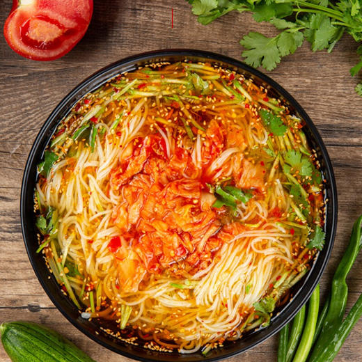 【自营】毓粮田 朝鲜风味东北冷面条380g*5袋	JUNONG-041 商品图4