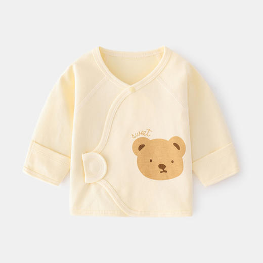 【初生宝宝四季款半背衣】婴儿衣服春秋季0一3月新生儿上衣和尚服 商品图0