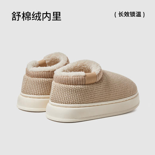 朴西月纱棉鞋男女款月子鞋包跟冬季新款室内家居保暖鞋防滑 商品图2