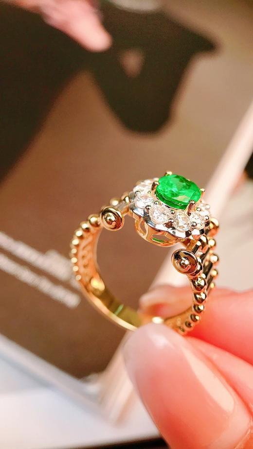 0.89ct 祖母绿戒指 商品图2