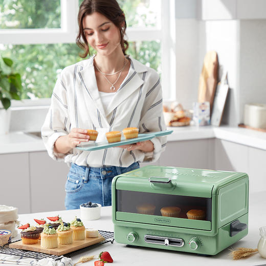 摩飞多功能电烤箱MR8800   清新绿【SZCY8.0】 商品图4