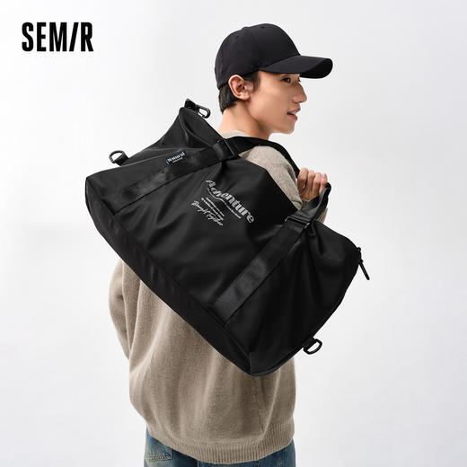 森马斜挎包男户外健身包新款印花大容量旅行包情侣背包防泼水 商品图1