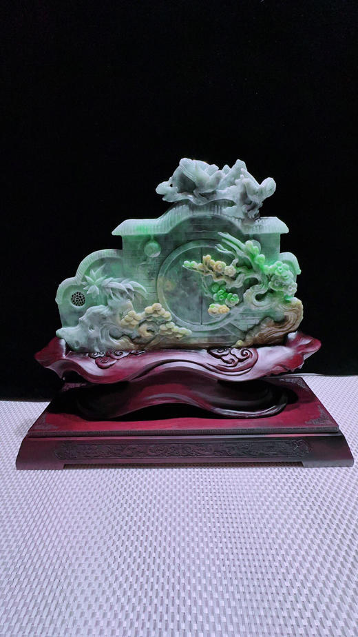 620312翡翠摆件【喜迎门 喜事连连】 商品图5