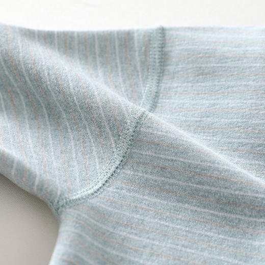 【宝宝圆领肩扣内衣套装】儿童秋衣秋裤套装无骨保暖内衣中小男女童长袖高腰分体家居服睡衣 商品图1