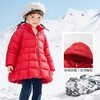 巴拉巴拉童装儿童羽绒服中长款女童连帽外套温暖冬装时髦洋气A摆 商品缩略图3