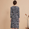 EITIE连爱特爱秋季新款时尚洋气显瘦V领收腰连衣裙女7507236 商品缩略图4
