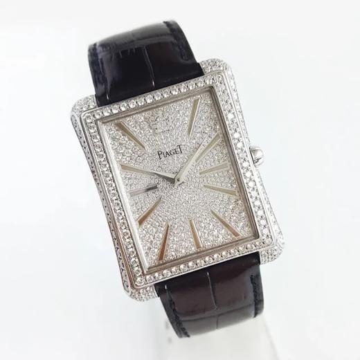 【95新正品】PIAGET伯爵BLACK -TIE系列G0A33075 18K白金原镶钻石自动机械表 060523LV11 商品图5