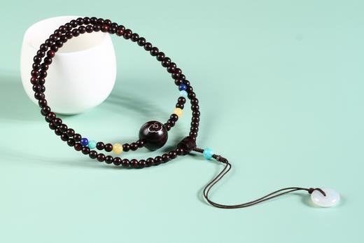 XYZT0104°守候/六字箴言小叶紫檀手串 商品图0