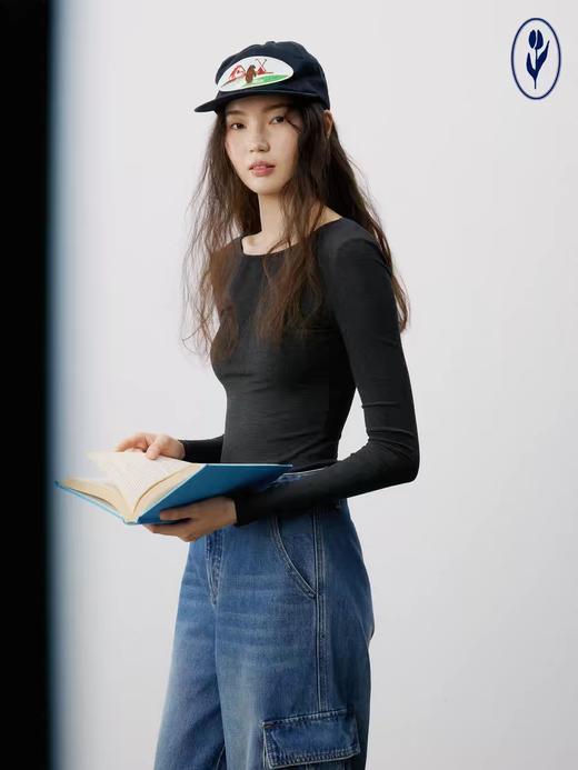 shyshystill/shy202406051/三色弹力细条纹纯色露背上衣 商品图4