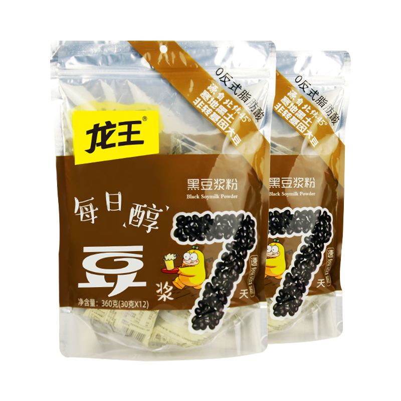 龙王每日醇黑豆浆粉360g*2