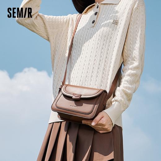 森马斜挎包女新款单肩包百搭女士质感女包通勤小方包圣诞包包 商品图1