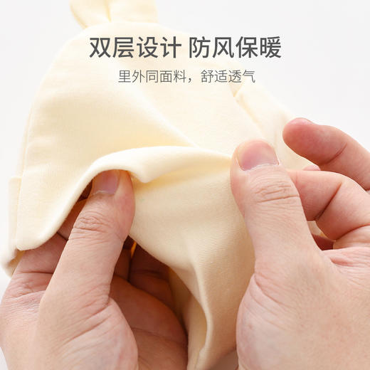 【新生儿小熊纯棉无骨胎帽】婴儿帽子春夏薄款男女宝宝超萌可爱套头帽 商品图1