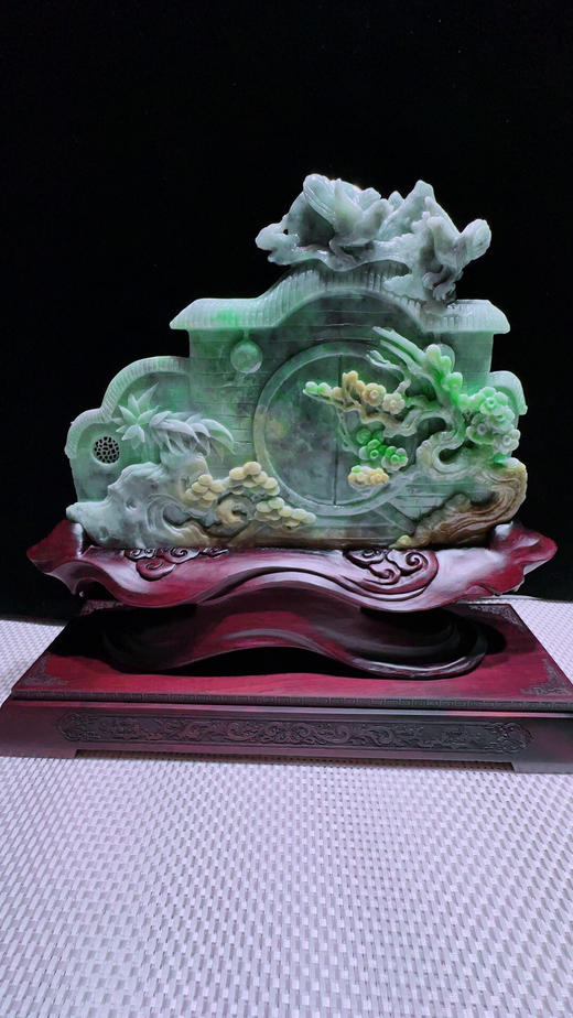 620312翡翠摆件【喜迎门 喜事连连】 商品图4