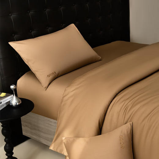 HBGD039绣花LOGO全棉贡缎四件套【SZCT8.0】 商品图3