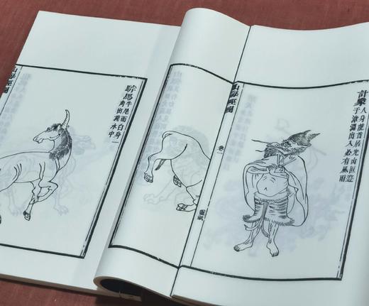 《增补绣像山海经广注》，线装，一函六册，清 吴任臣注，诚诚书苑2021年据清乾隆五十一年金阊书业堂刻本影印，售价378元。 商品图14