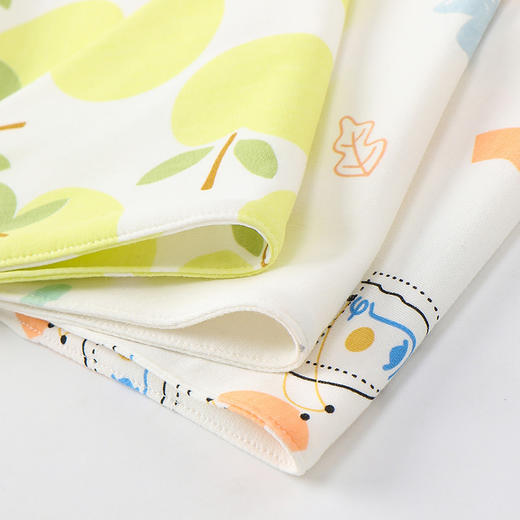 【2条装！】口水巾婴儿围嘴春夏季纱布新生儿围兜宝宝三角巾韩版洋气柔软 商品图2