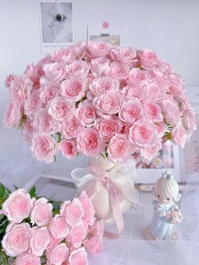 国产多头玫瑰花完美甜蜜10支