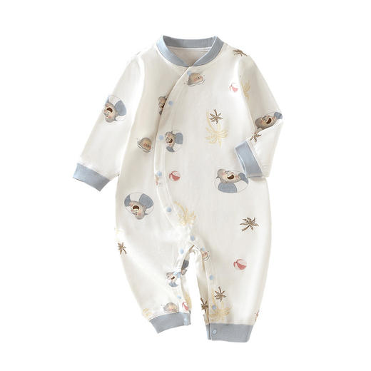 【宠爱从初生开始】宝宝衣服A类纯棉无骨和尚服春满月哈衣婴儿爬爬服秋新生儿连体衣 商品图4