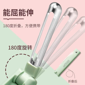 巧媳妇（SMARTWIFE）折叠水果刀多功能便携瓜果刀削皮刀具 绿色 商品图3