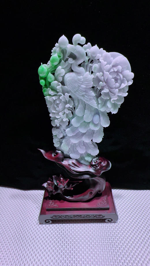 620324翡翠摆件【锦上添花】 商品图3